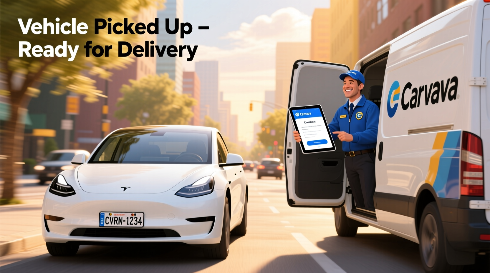 does carvana pick up your car