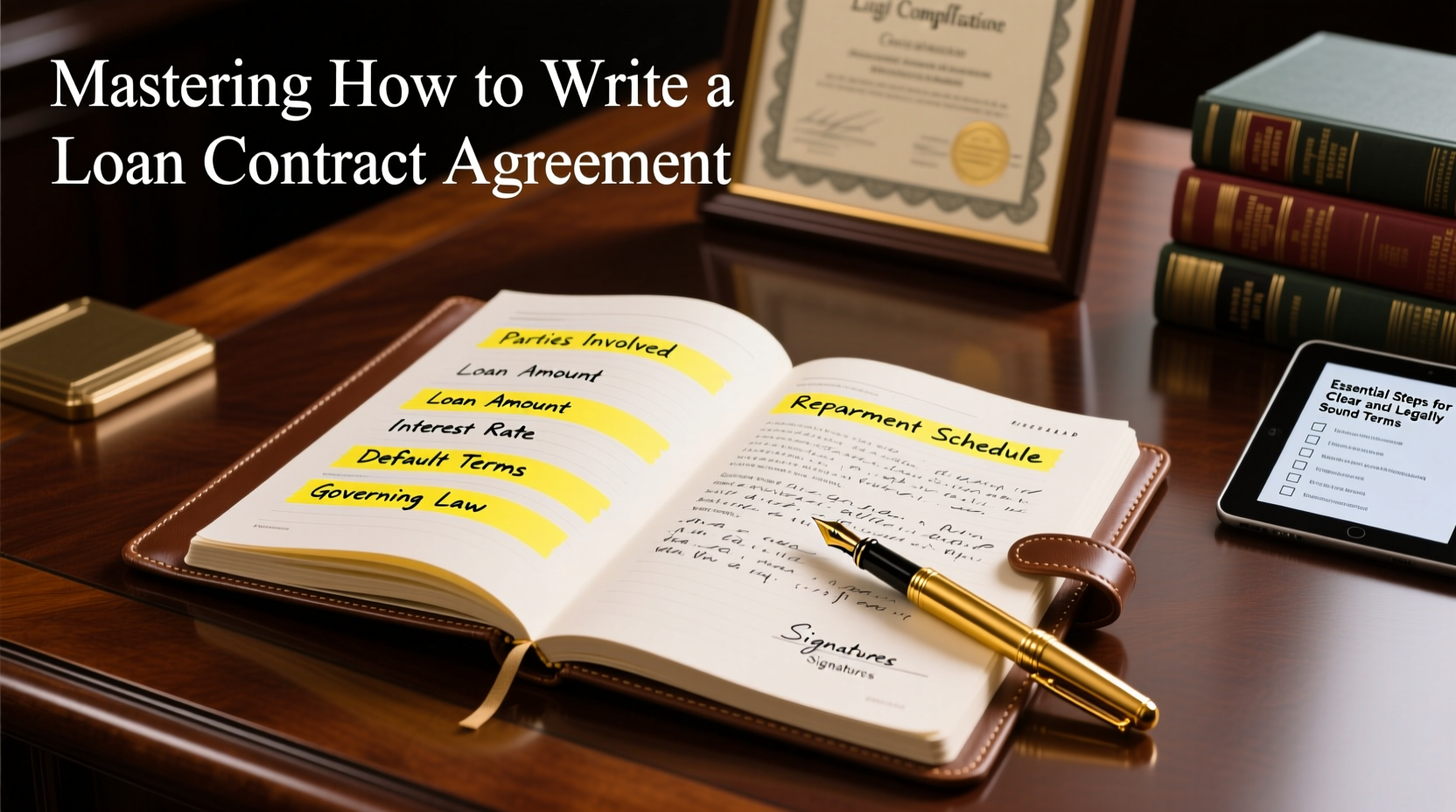 mastering how to write a loan contract agreement essential steps for clear and legally sound terms