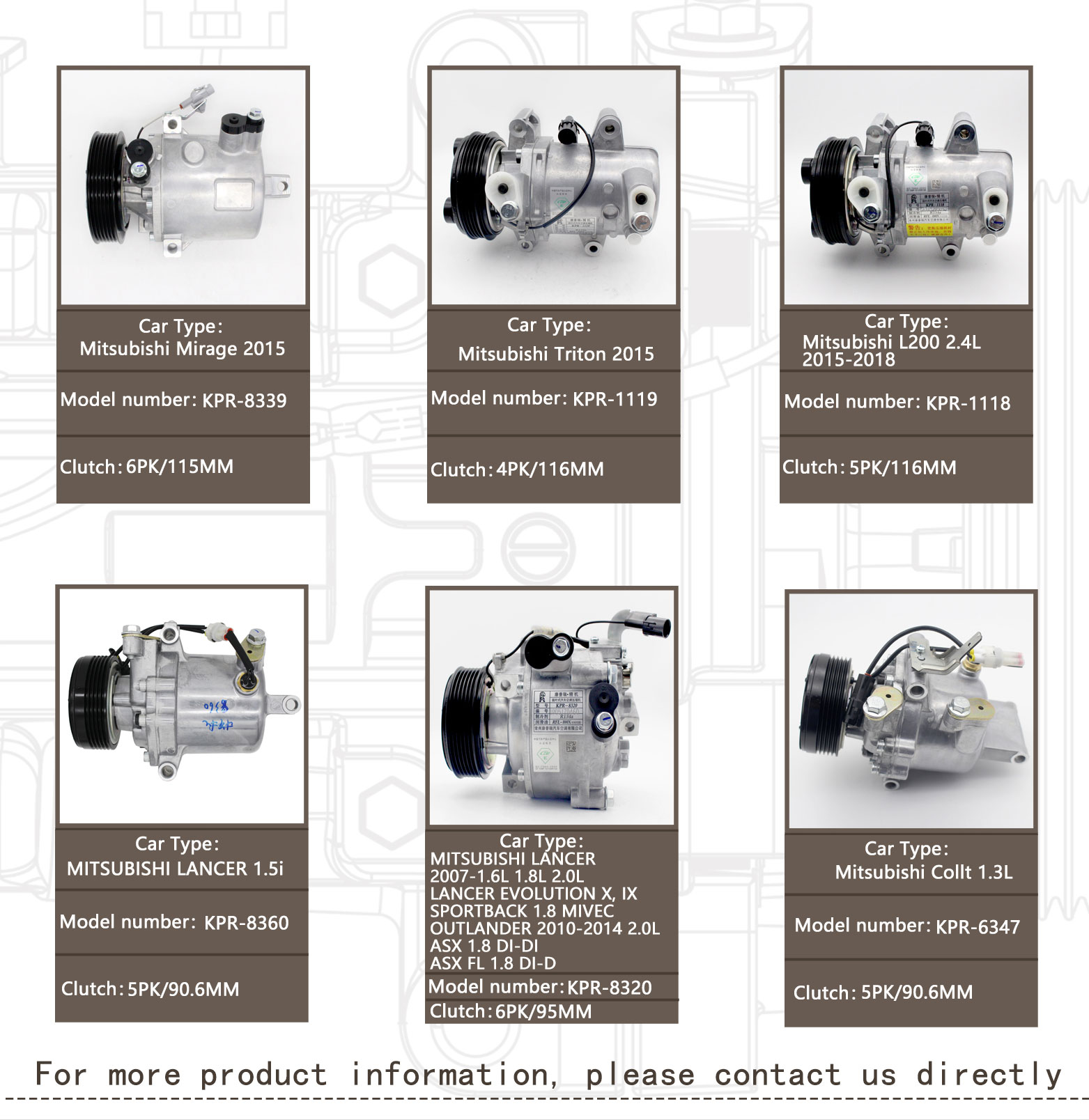 Mitsubishi Car AC Compressor - Reliable Performance