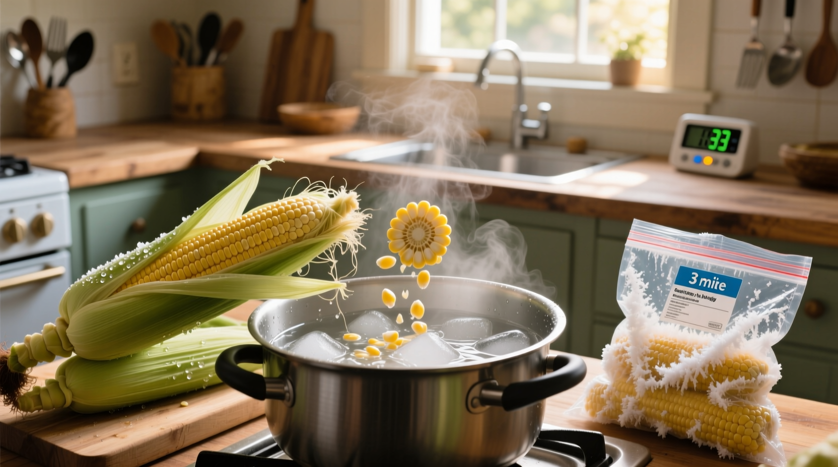 how to freeze corn