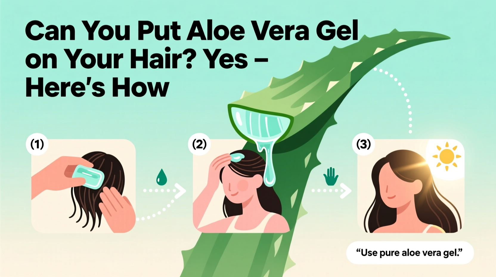 can you put aloe vera gel on your hair