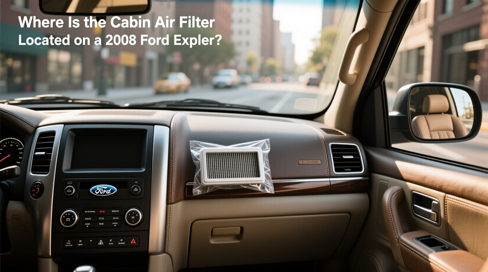 2008 ford expedition/explorer cabin air filter location replacement