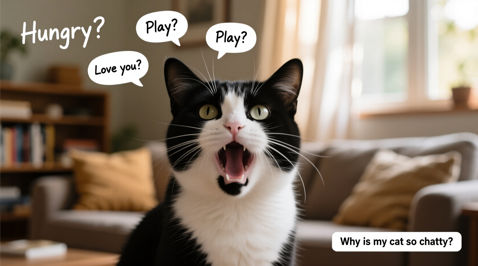 why is my cat so chatty decoding excessive meowing