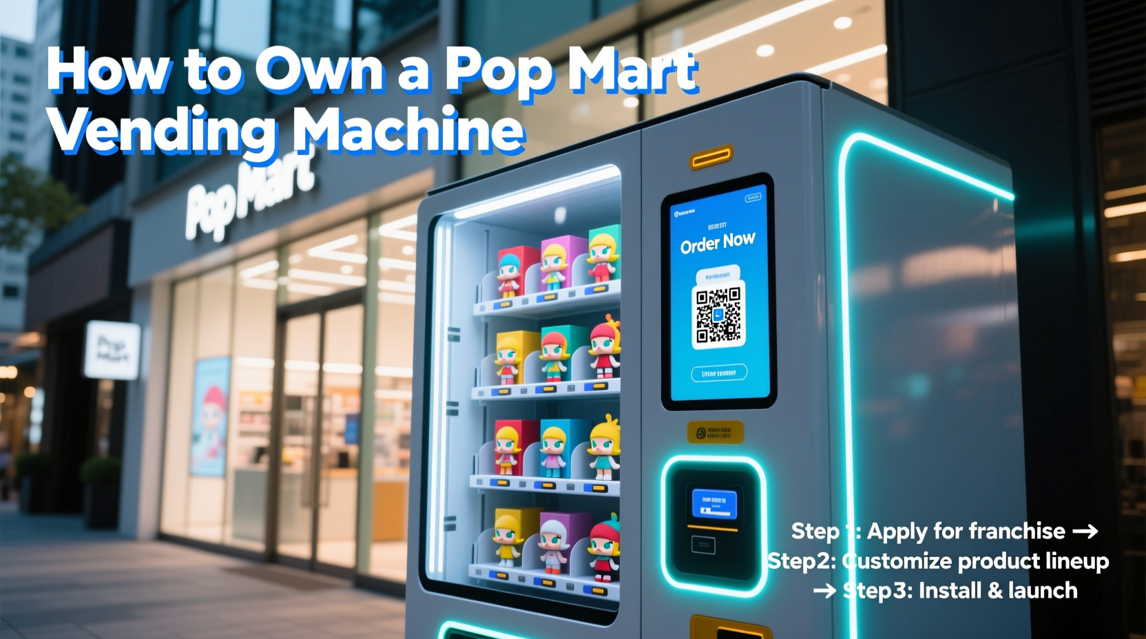 how to own a pop mart vending machine