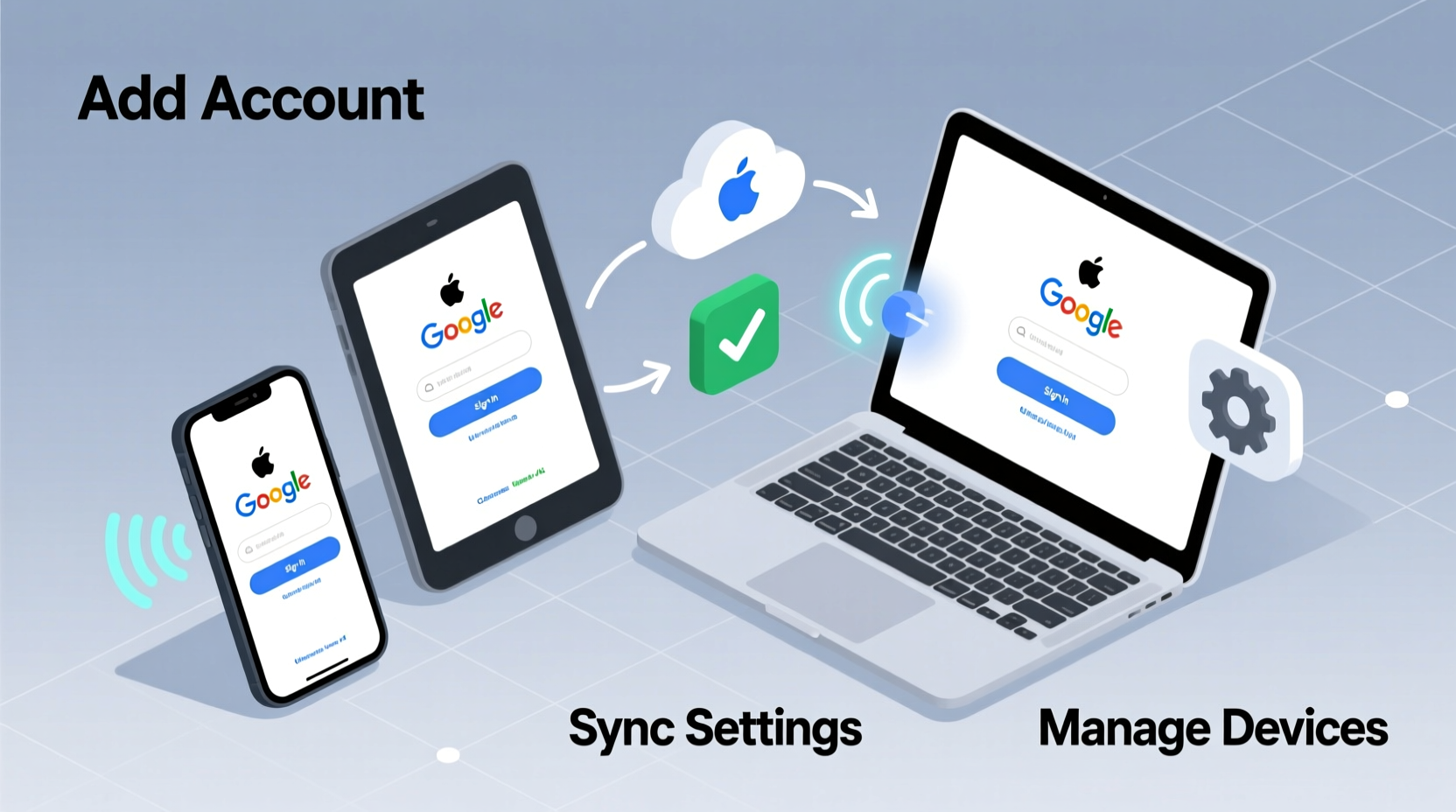 how to seamlessly add and manage your google account across devices