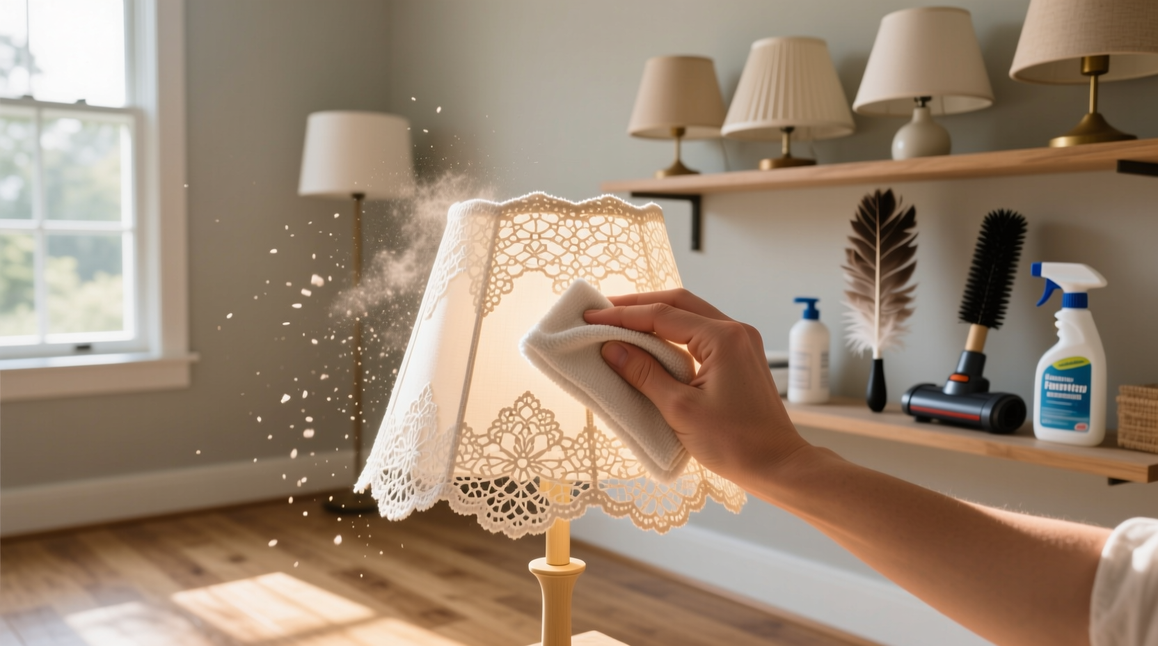 how to clean your lampshades and keep them clean