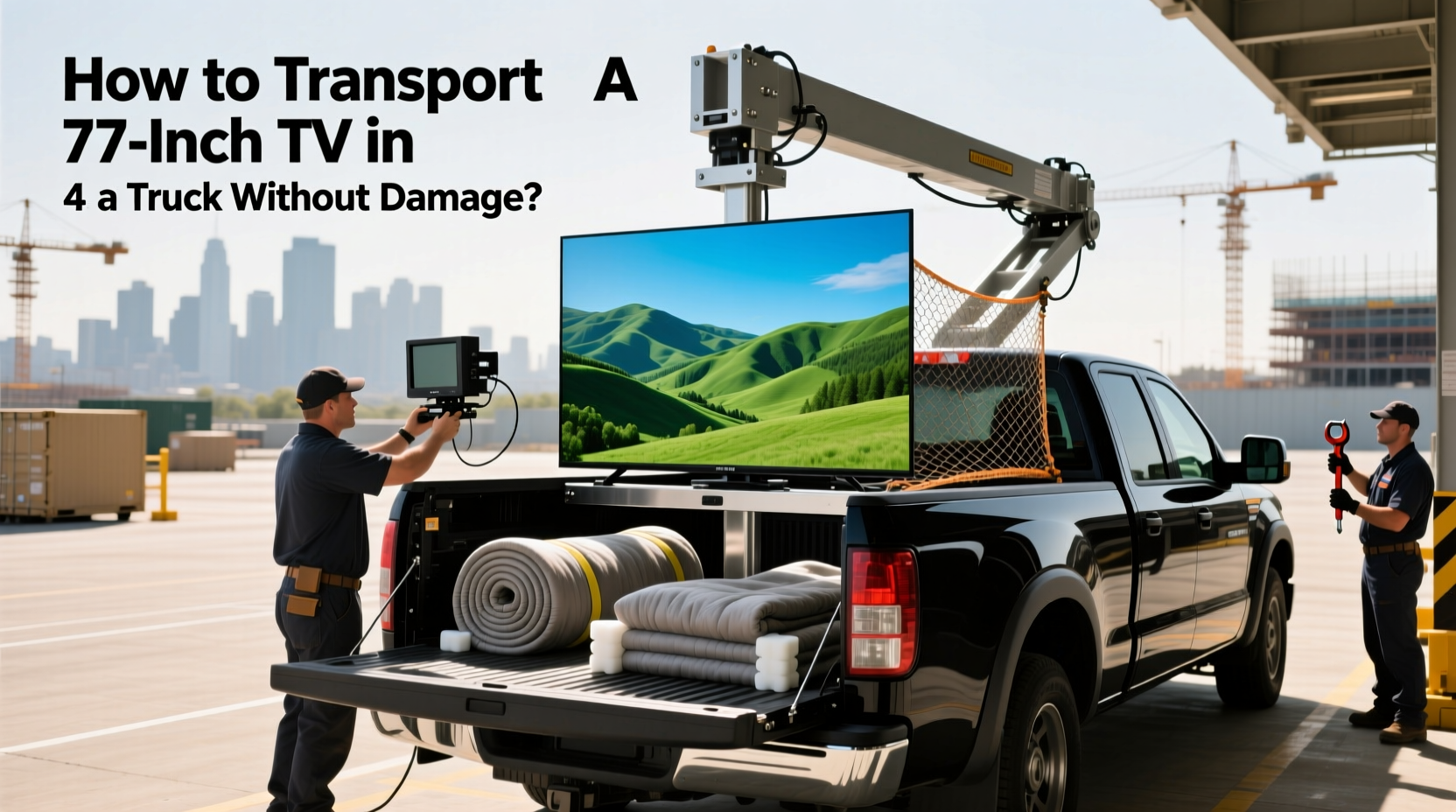 How to Choose & Transport a 75-Inch TV in a Truck Without Damage