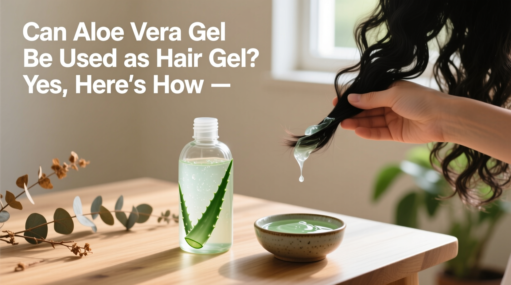 can aloe vera gel be used as hair gel