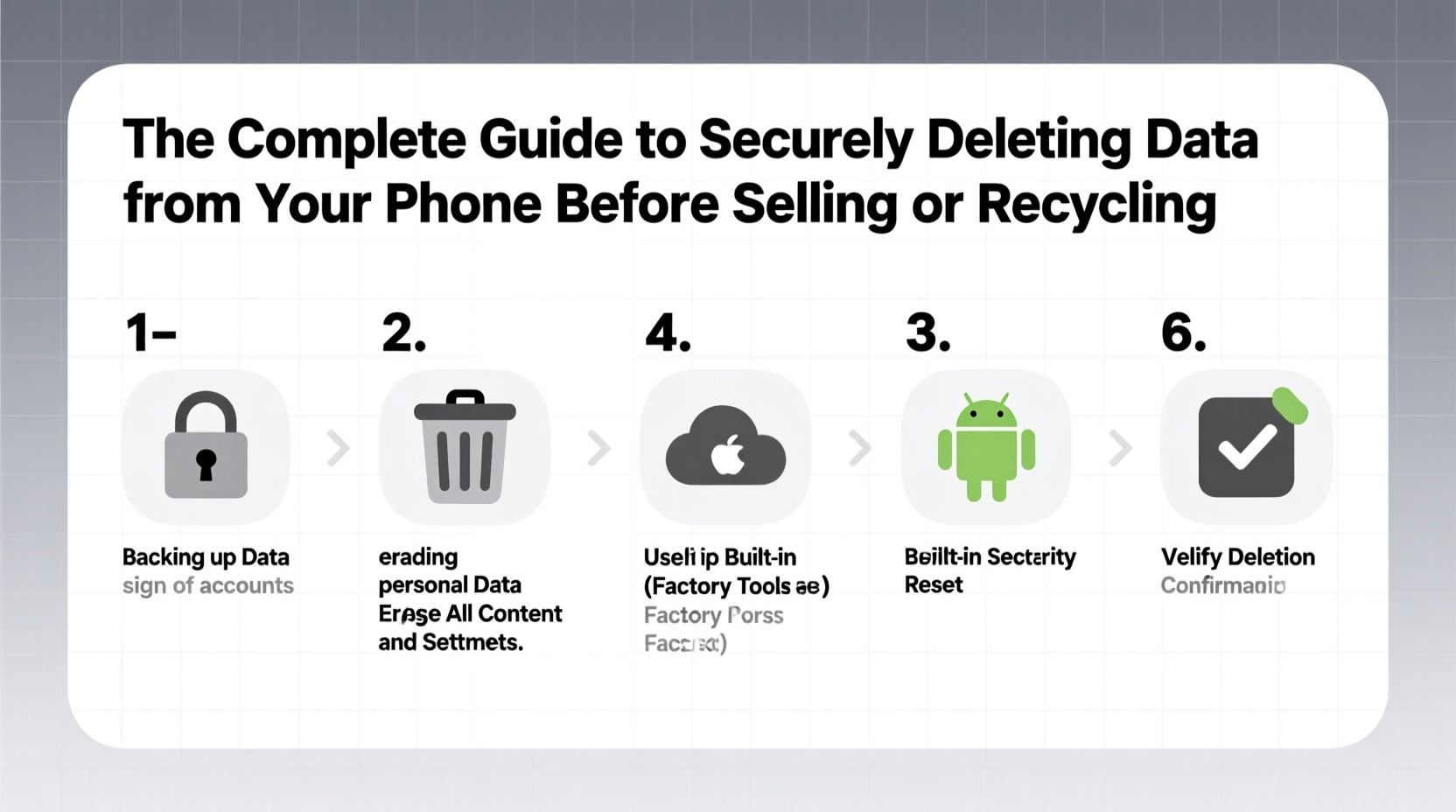 the complete guide to securely deleting data from your phone before selling or recycling