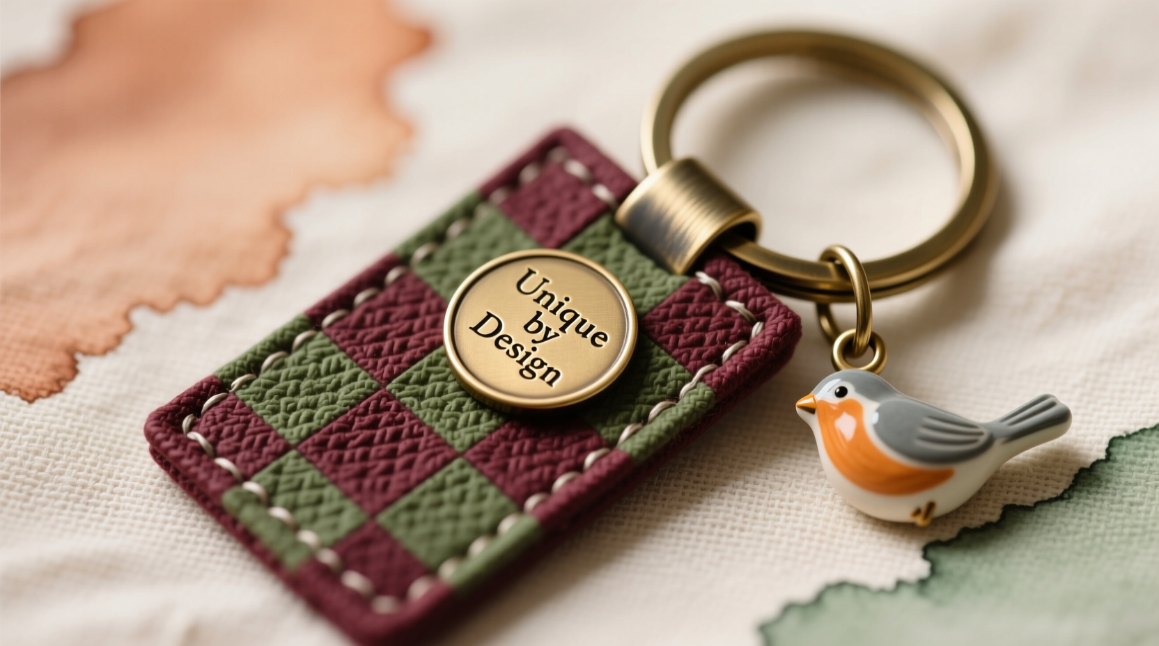 creative ways to personalize a checkered key ring for a unique style