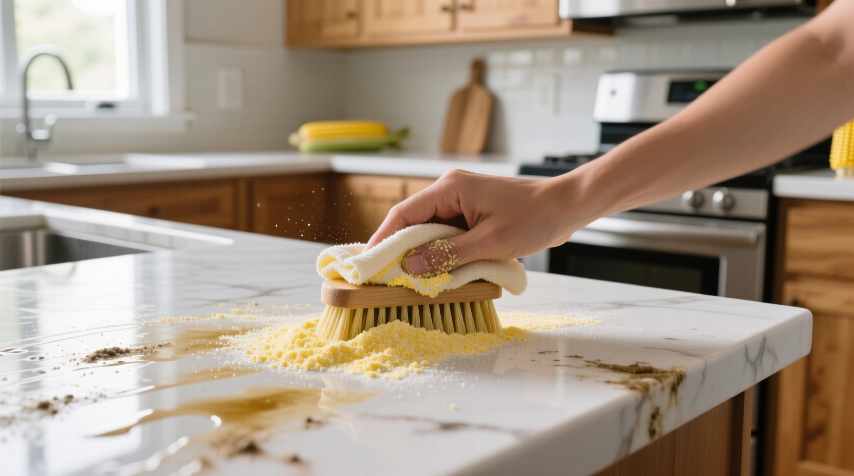 cleaning with cornstarch