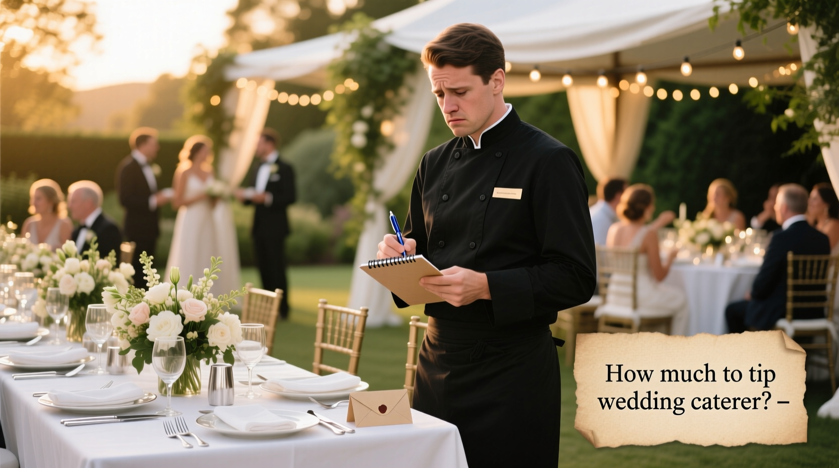 how much to tip wedding caterer