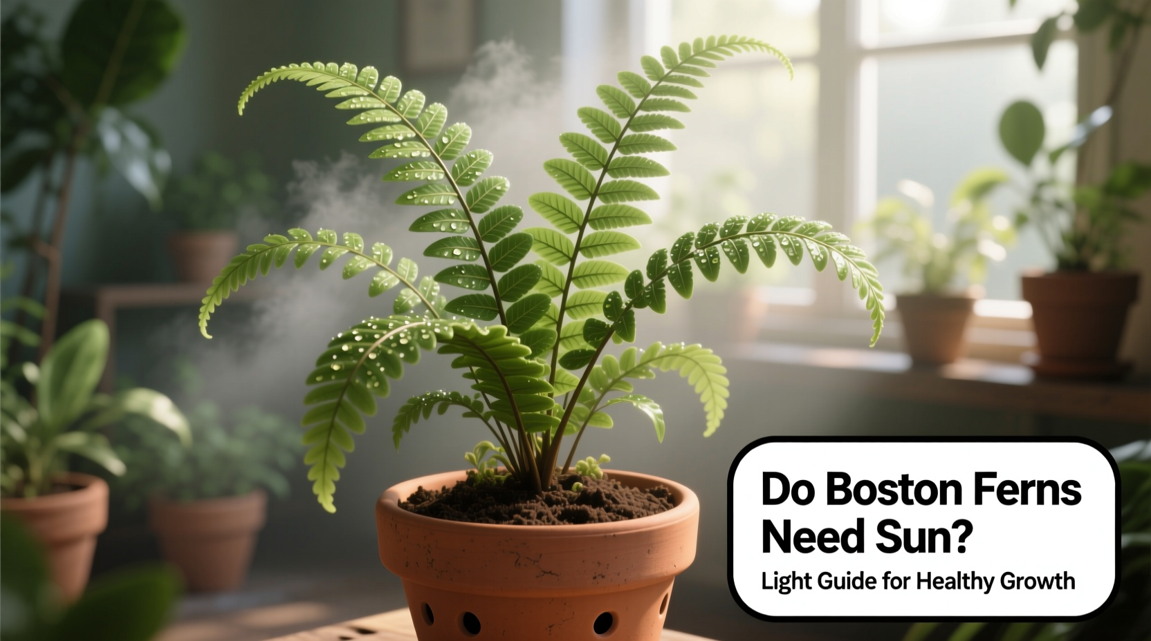 do boston ferns need sun