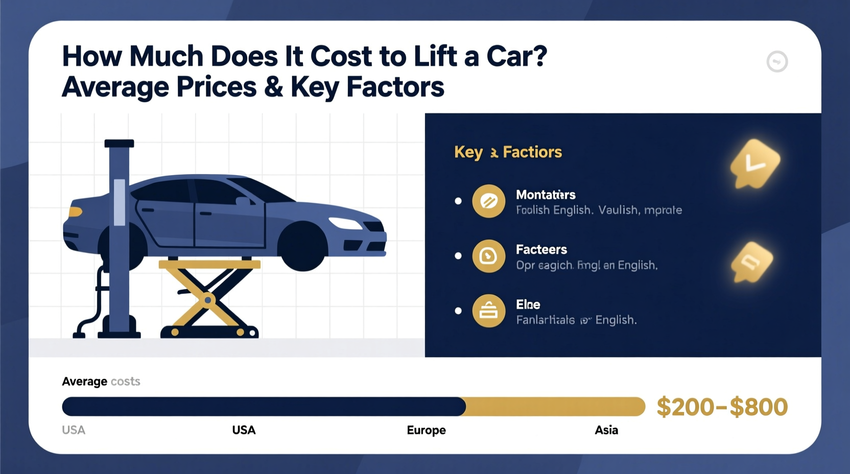 how much does it cost to lift a car