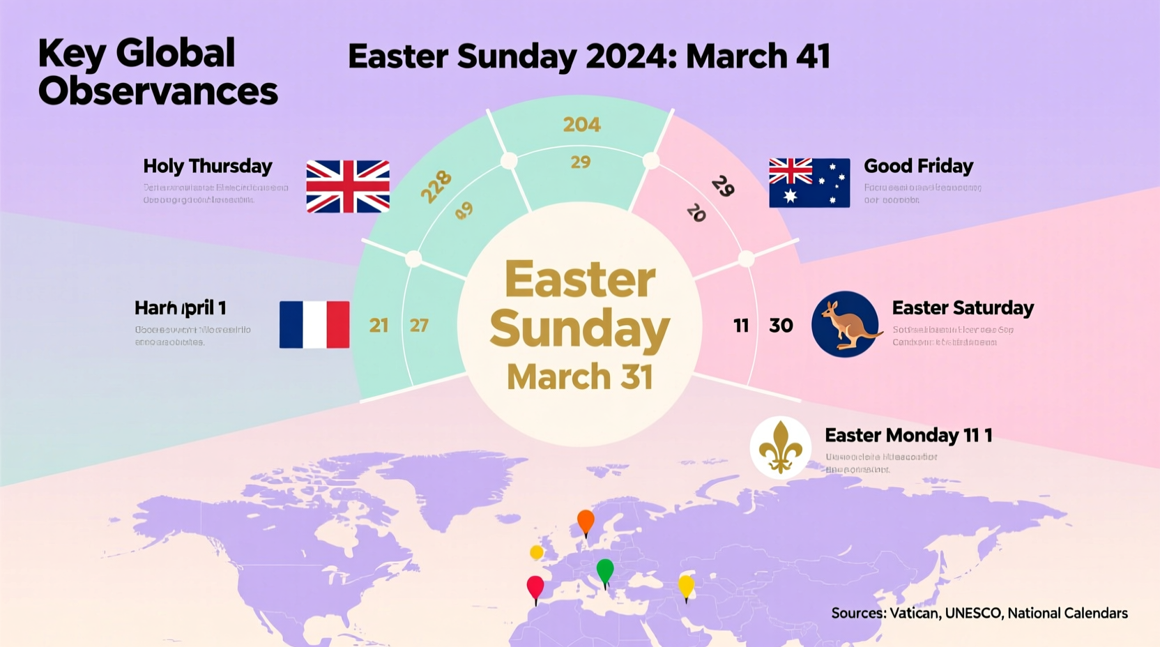 when are easter holidays 2024