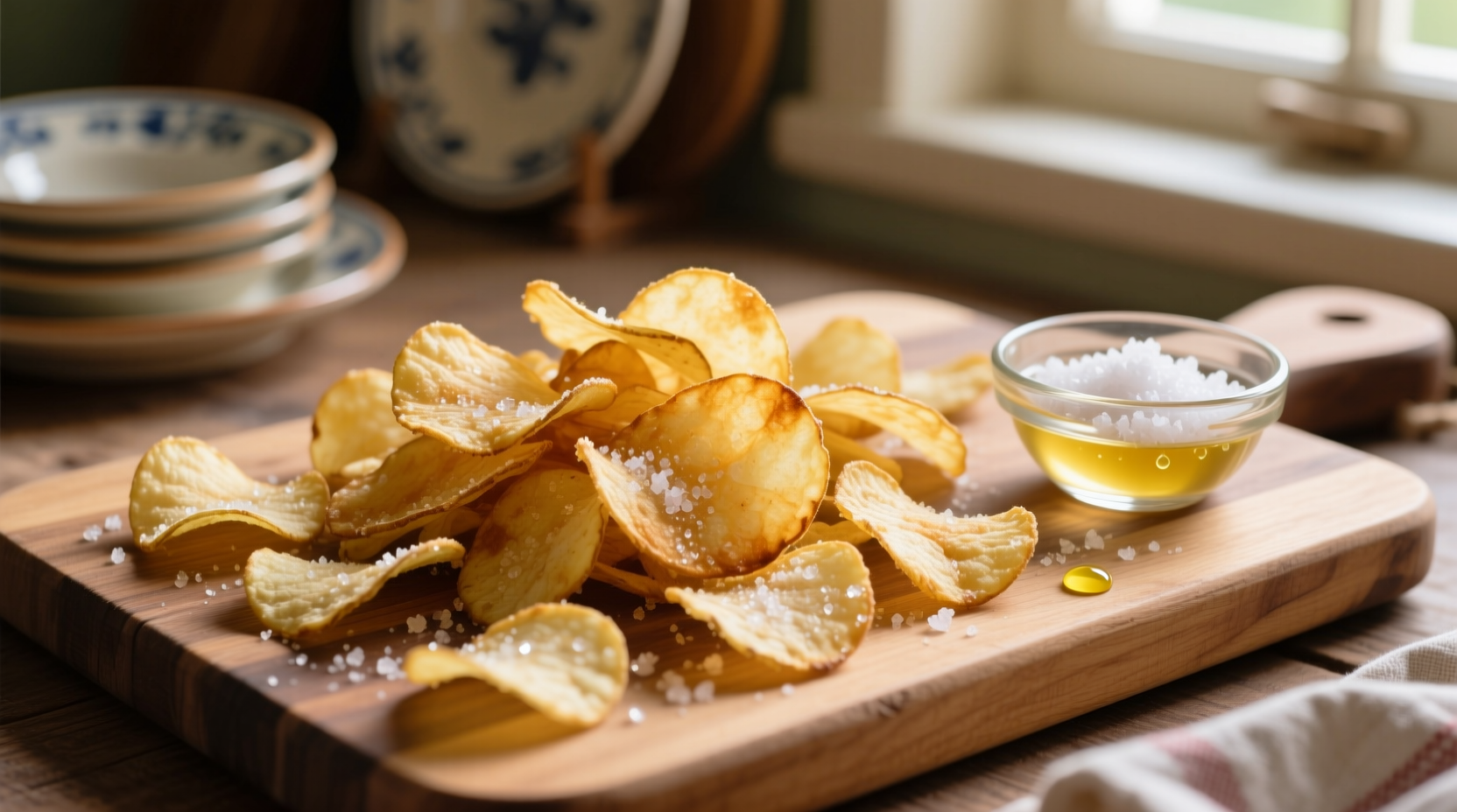 homemade salt and vinegar potato chips