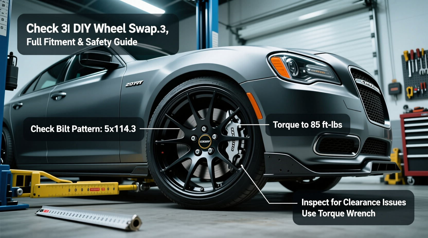 chrysler 300 diy wheel swap