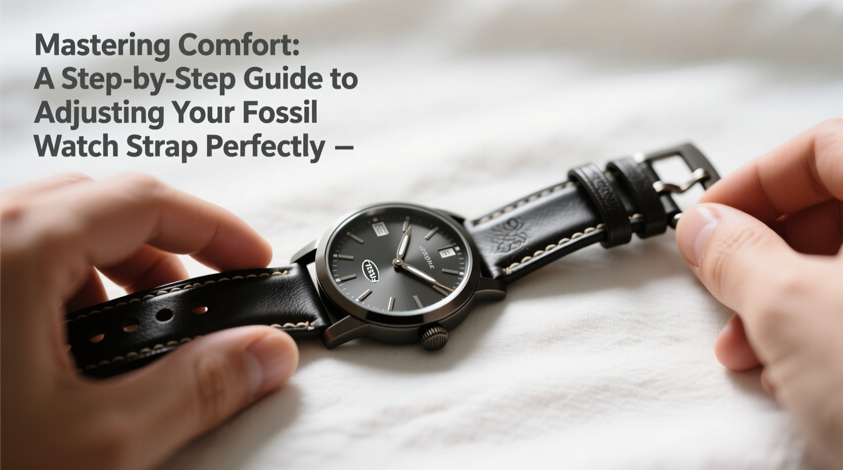 mastering comfort a step by step guide to adjusting your fossil watch strap perfectly