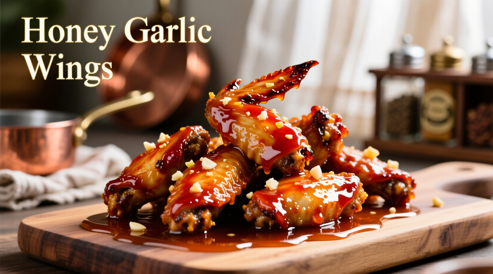 honey garlic sauce wings
