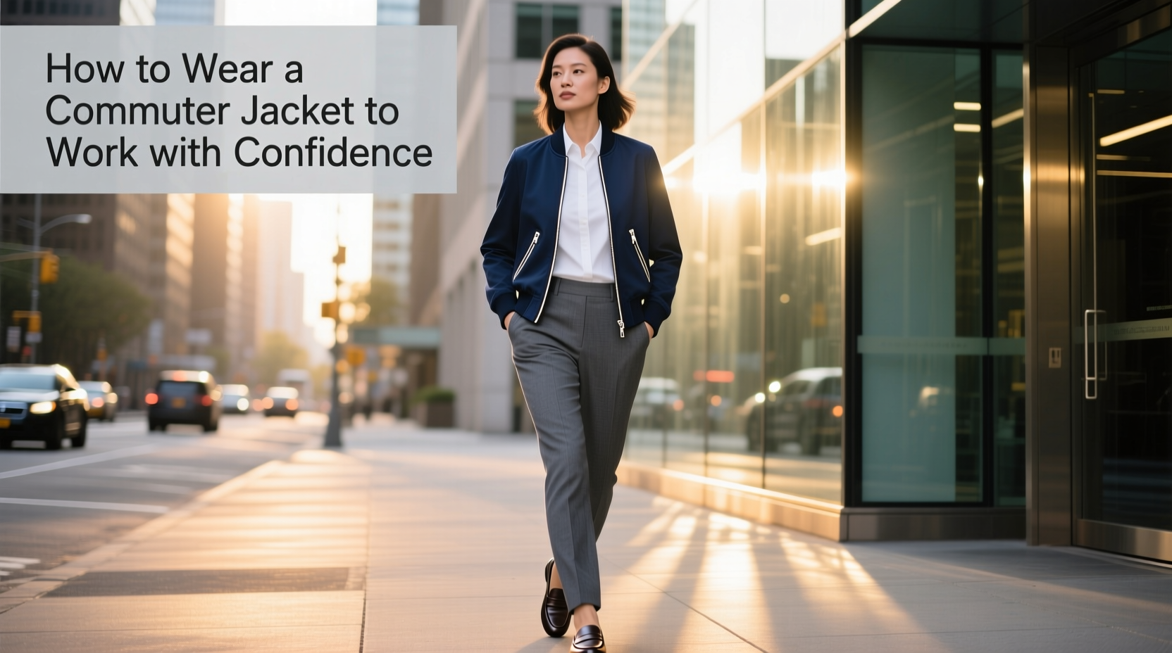 smart and stylish how to wear a commuter jacket to work with confidence