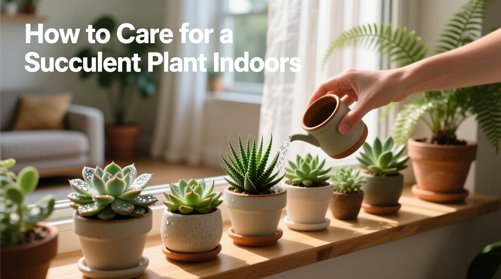 how to care for a succulent plant indoors
