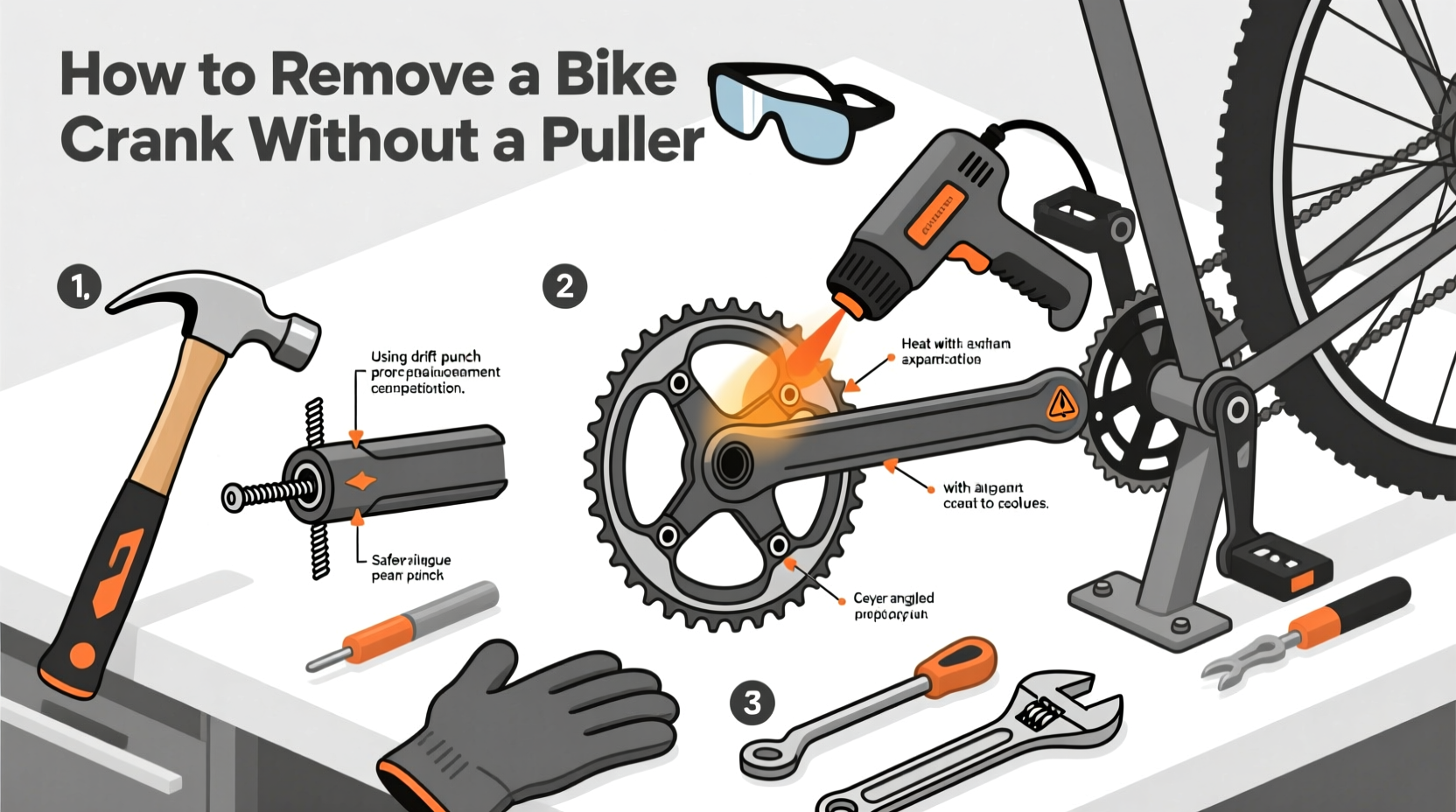 effective methods to remove a bike crank without a puller a step by step guide