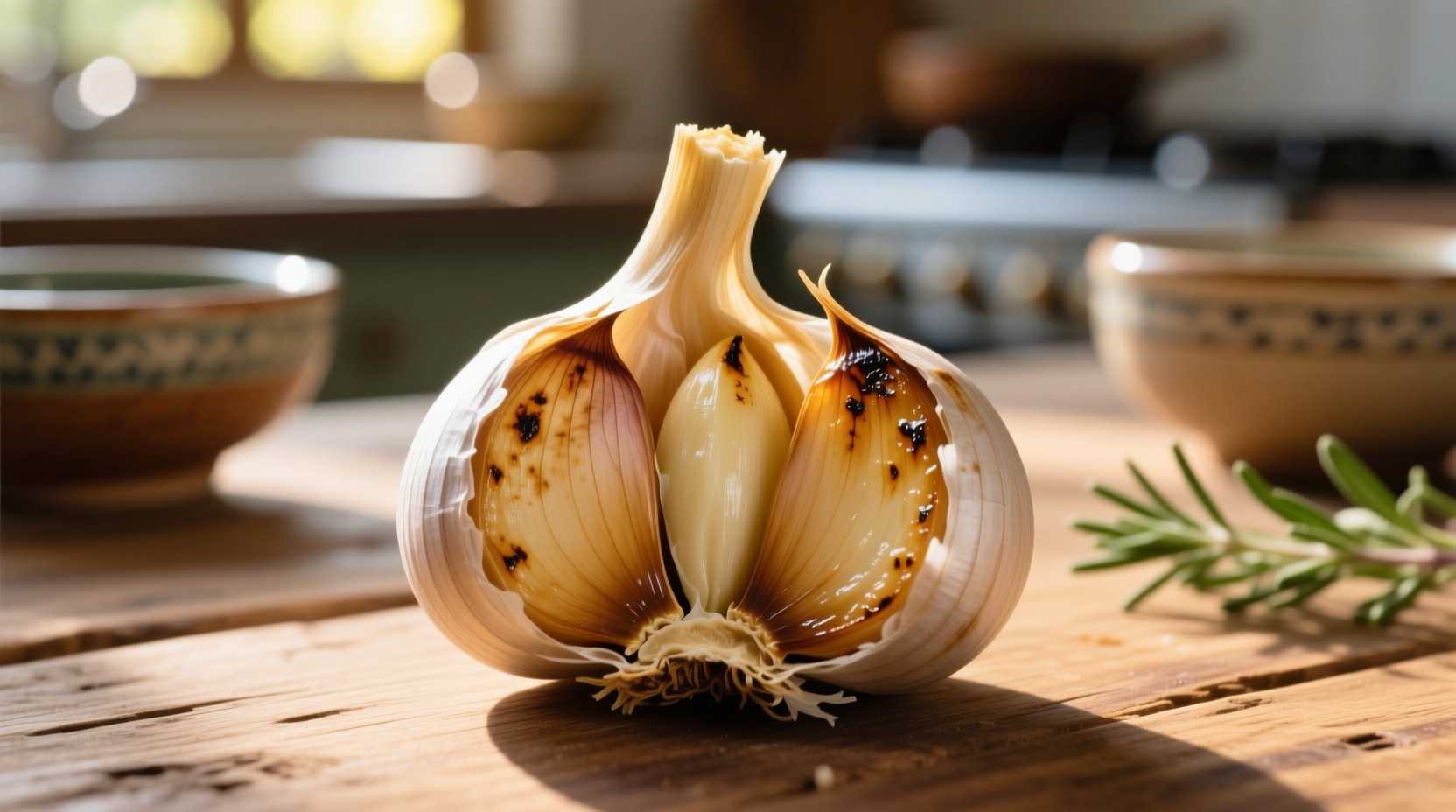 how to roast a whole head of garlic