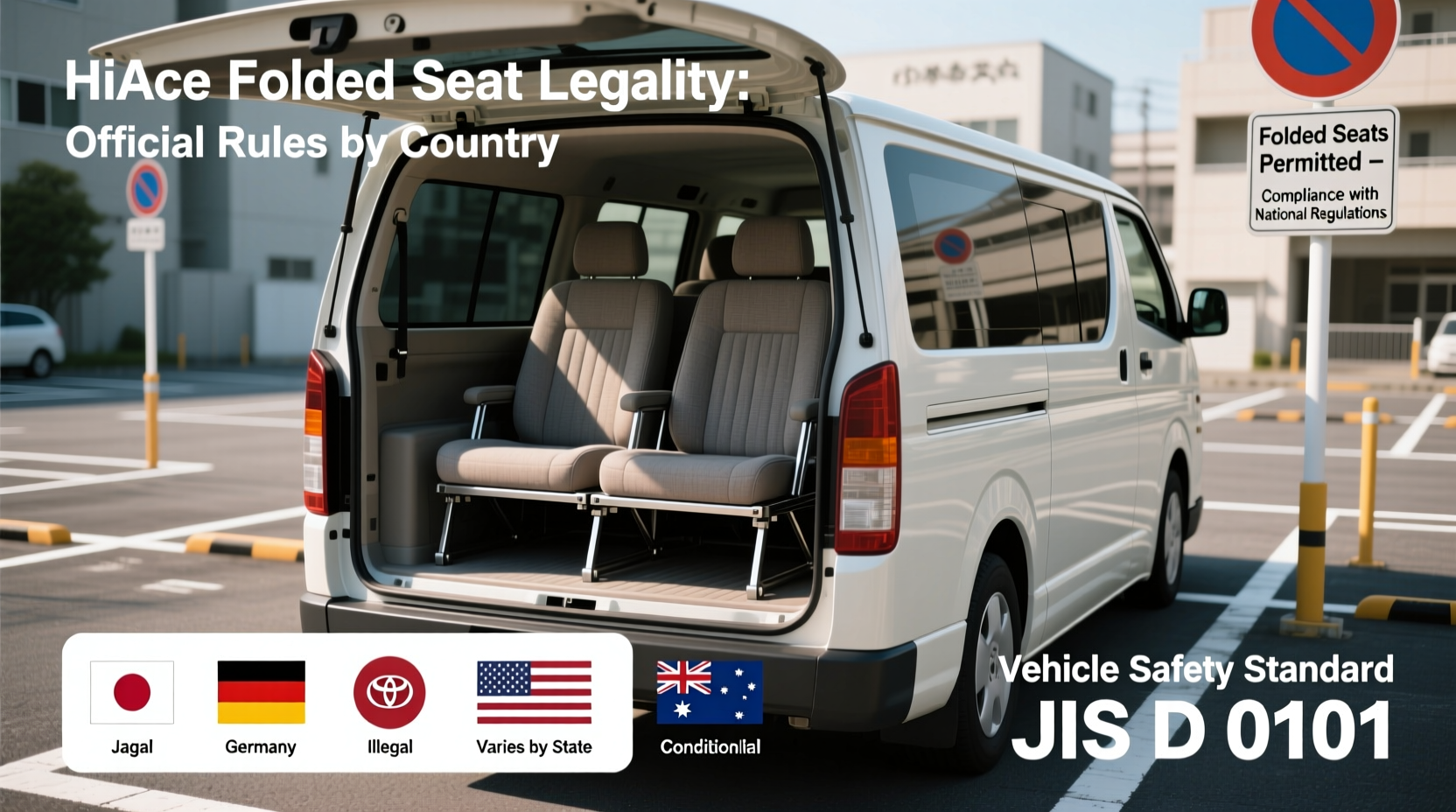 hiace folded seat legality