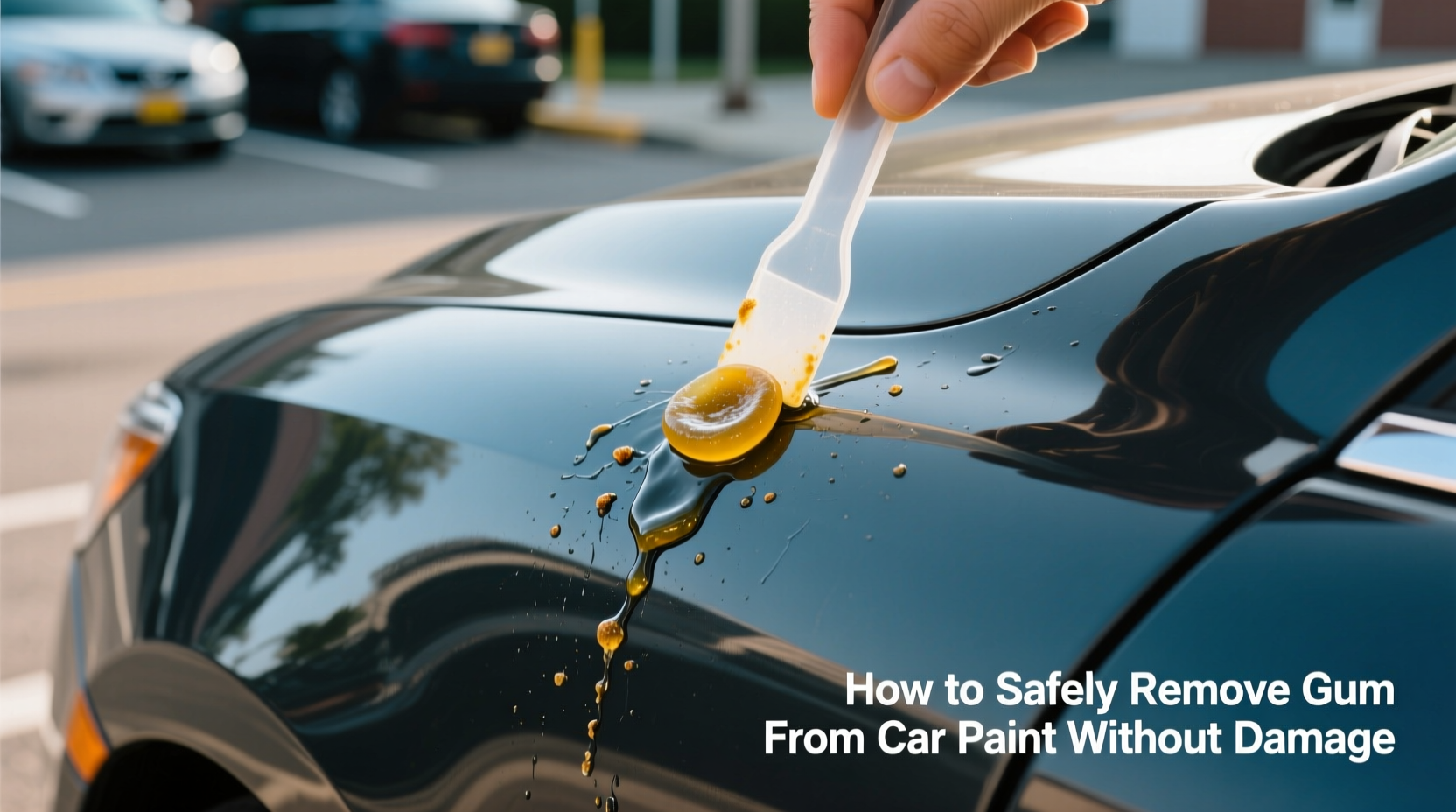 how do you get gum off car paint