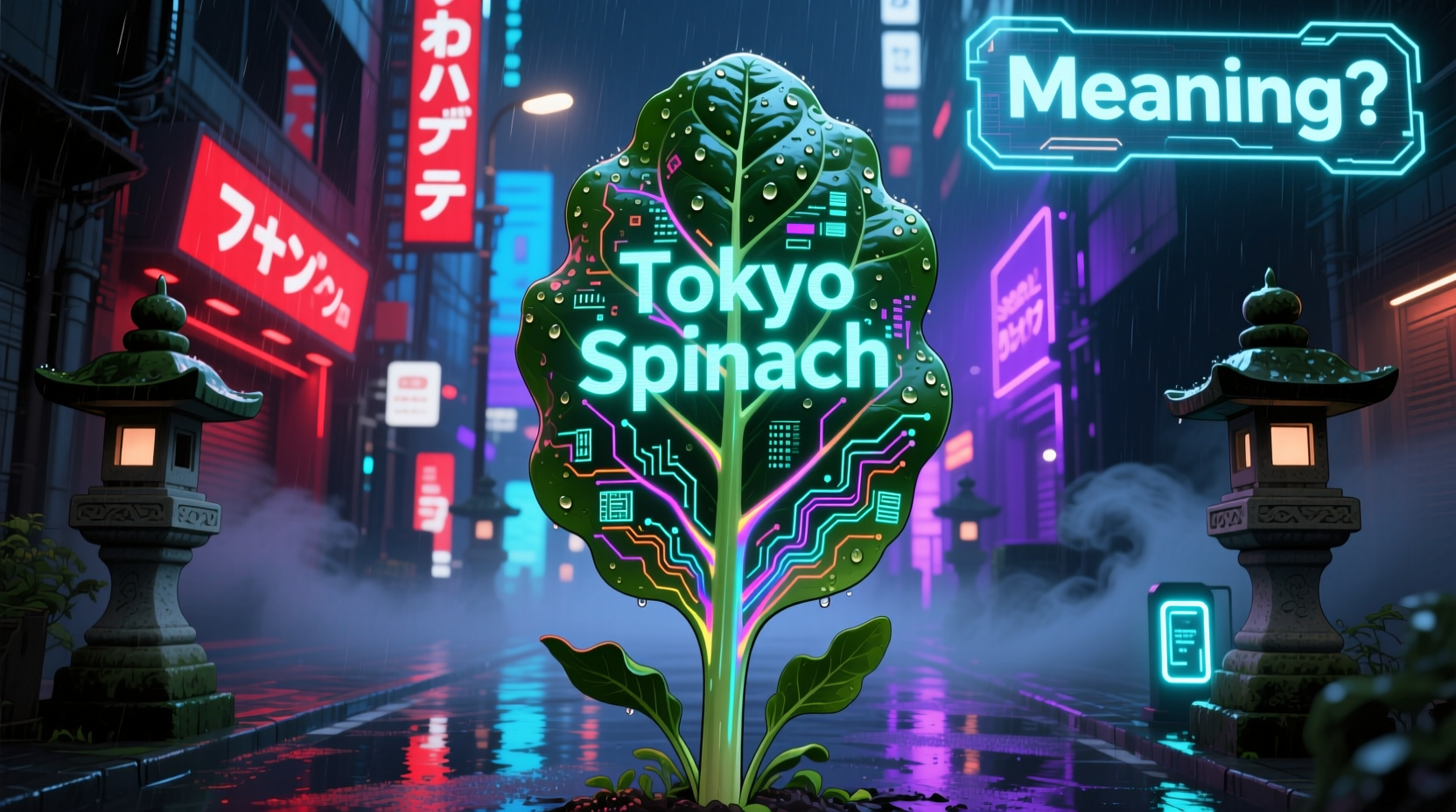 tokyo spinach meaning
