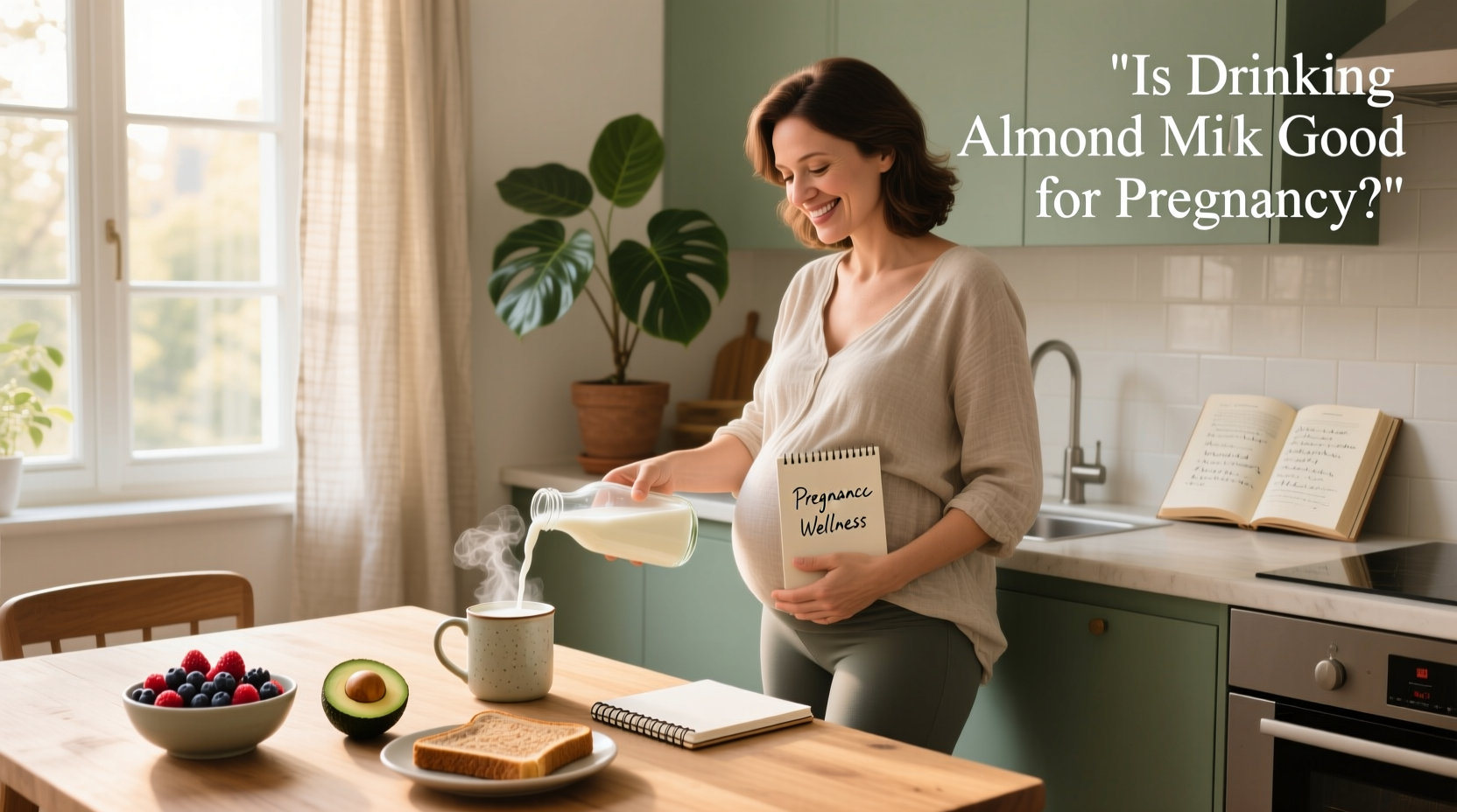 almond milk in pregnancy safe nutritious