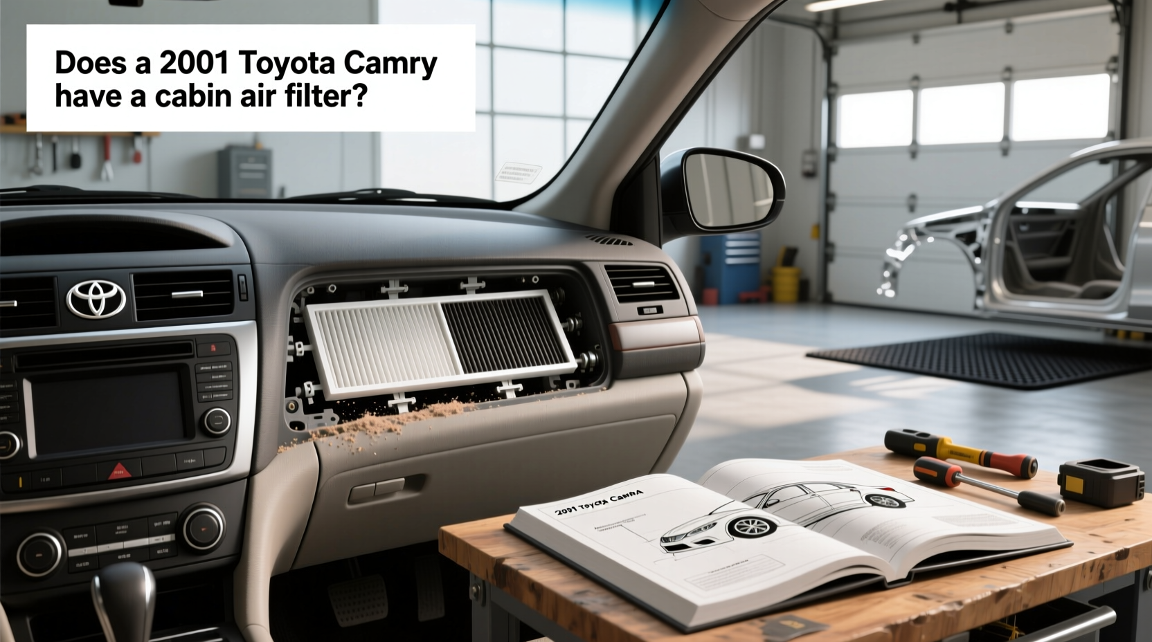 Aftermarket cabin air filter kit designed for Toyota Camry 2000-2006 models