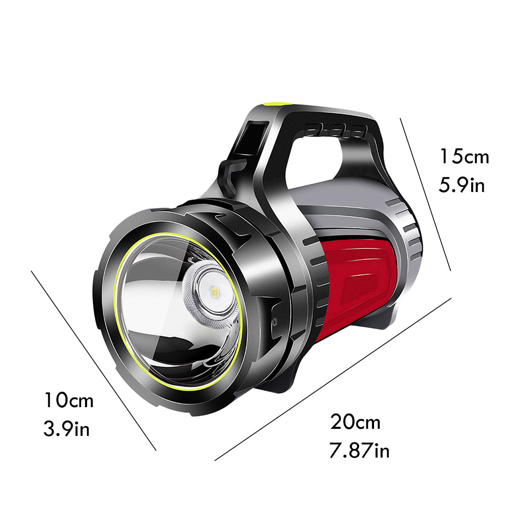 Torcia LED Esterna Ricaricabile USB - Focus Regolabile, Mano Libera, Impermeabile
