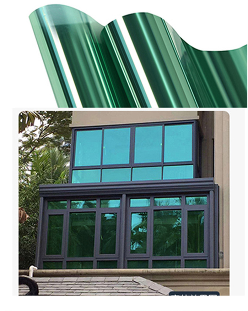 高反射镜铬单向视觉红外抑制自粘建筑窗户玻璃有色膜建筑