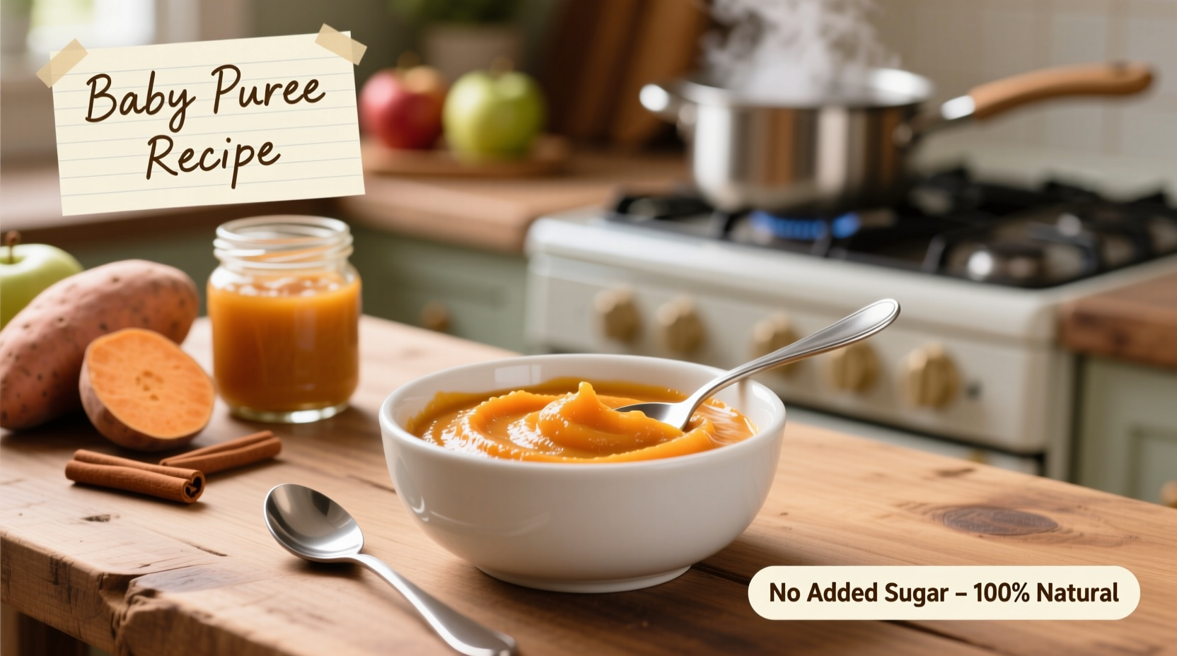 how to make sweet potato puree for baby