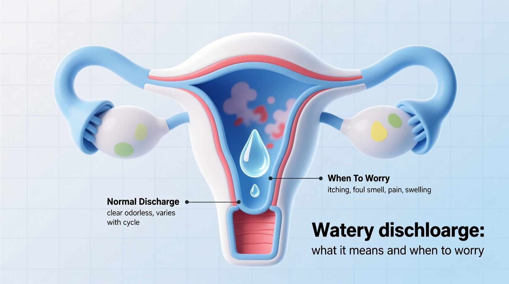 watery discharge what it means and when to worry