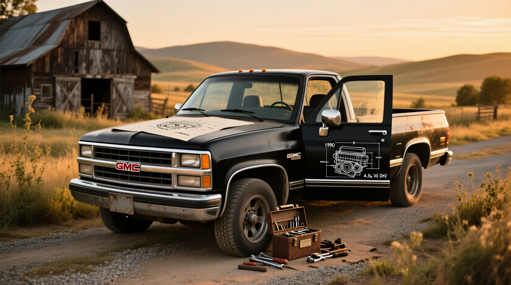 1990 GMC Sierra pickup truck