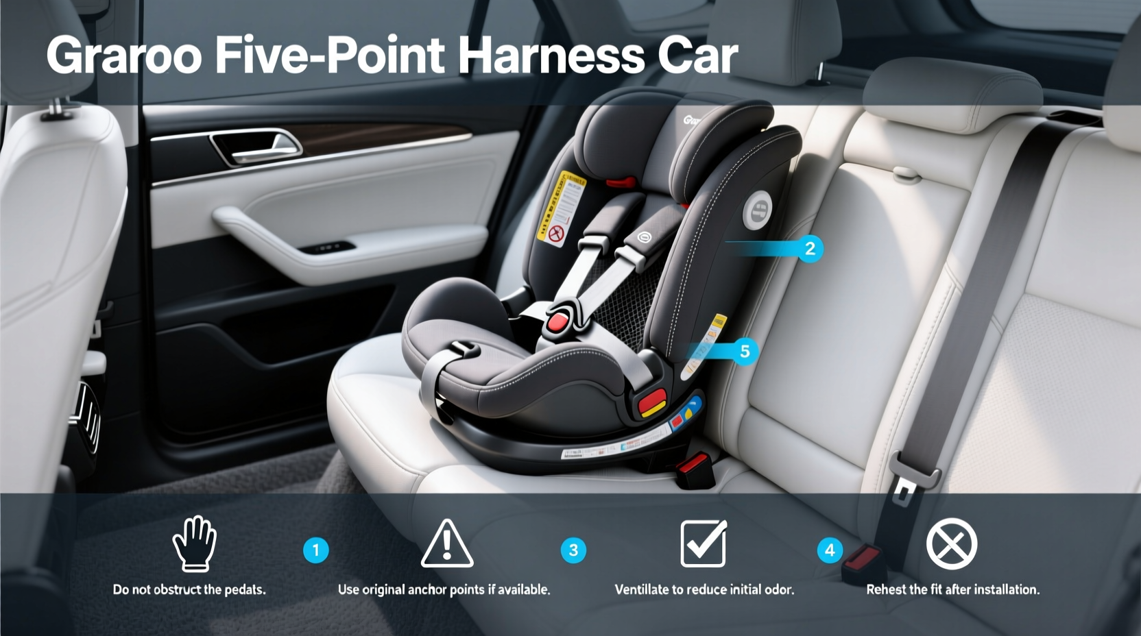 graco five point harness car seat