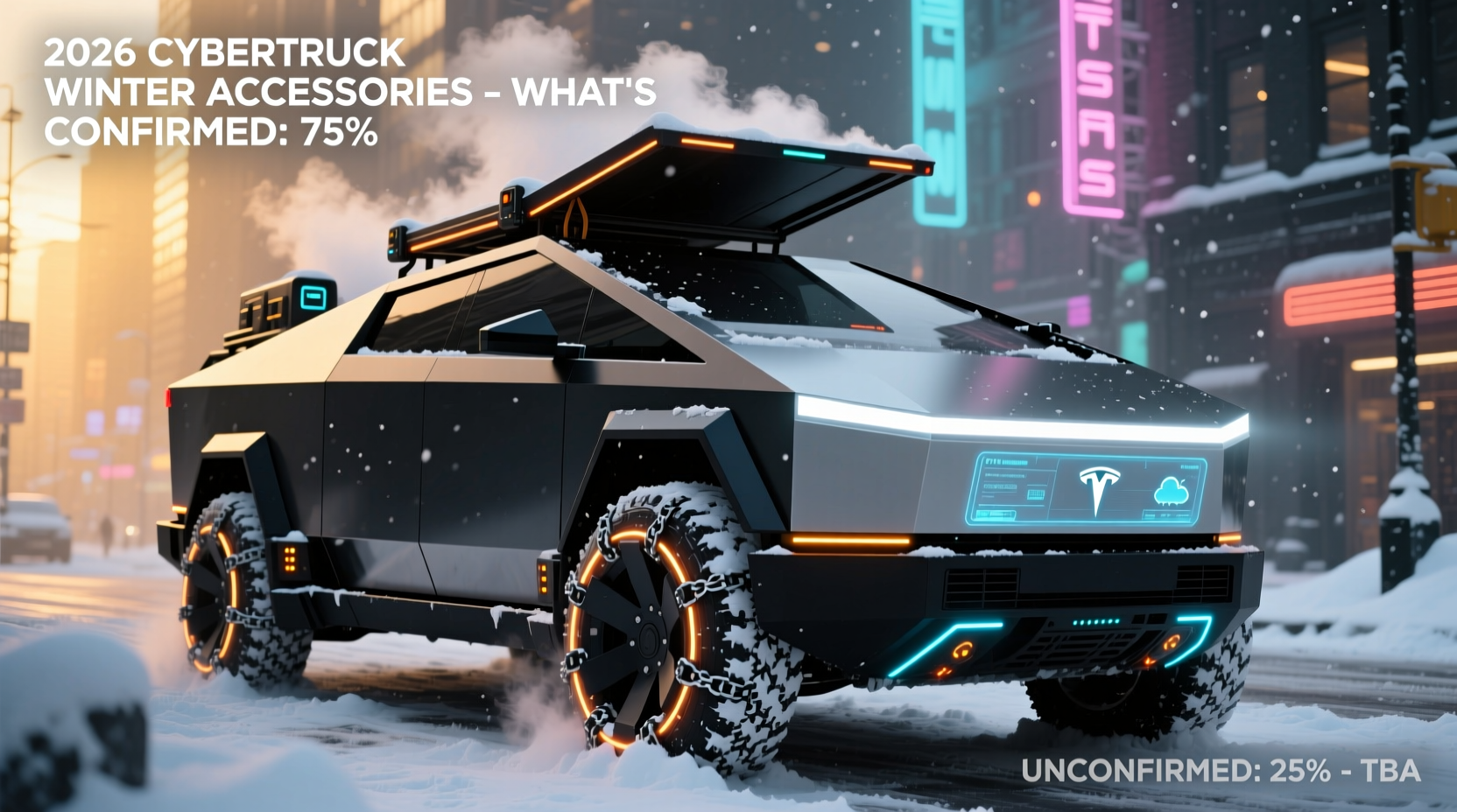 cybertruck winter accessories 2026