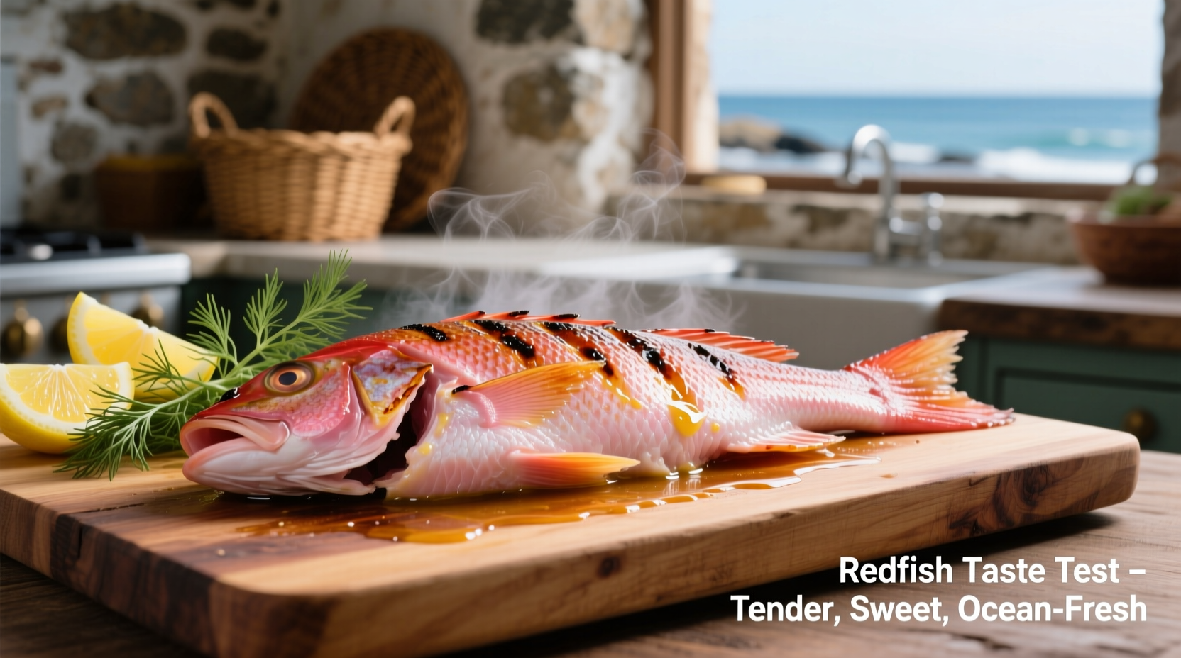 what does redfish taste like