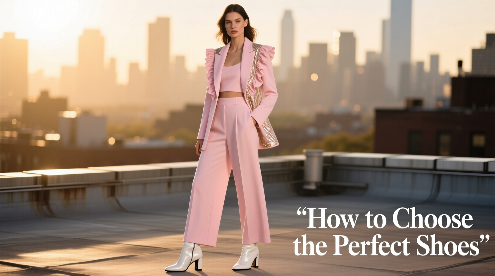how to choose the perfect shoes to complement your pink two piece outfit