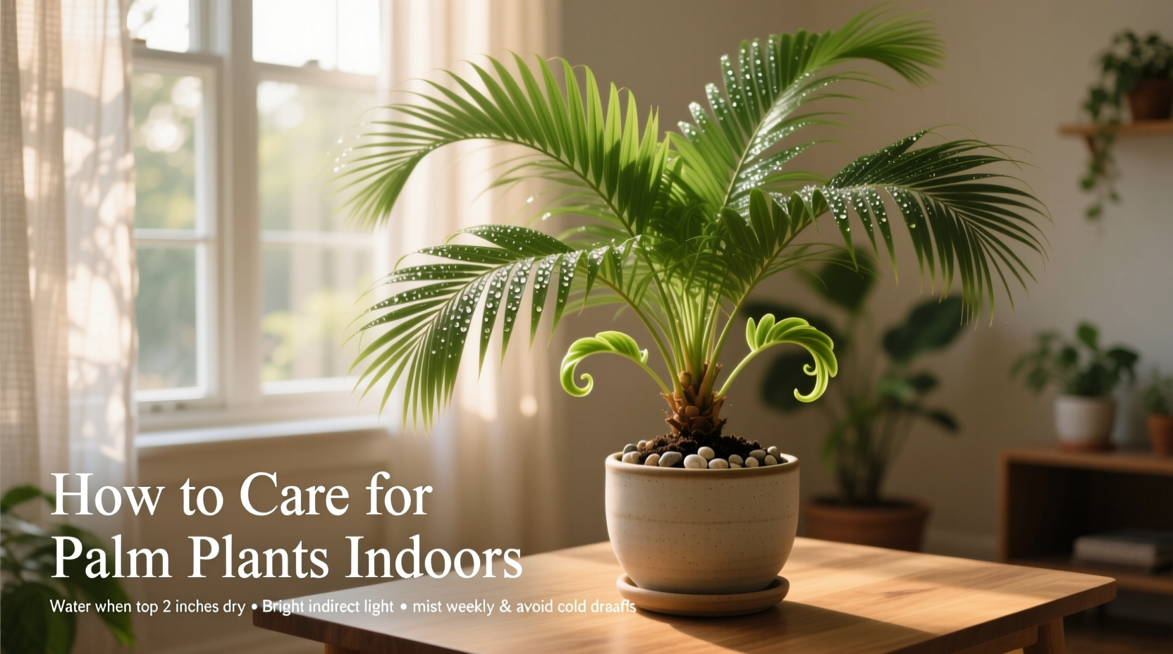 how to care for palm plants indoors