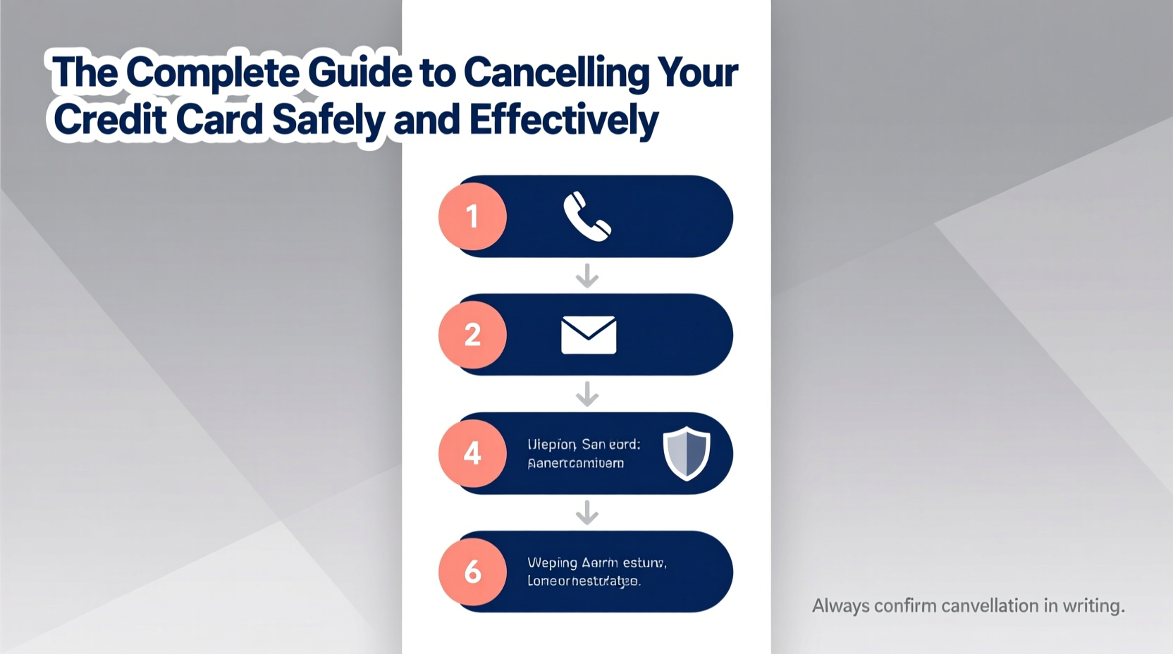 the complete guide to cancelling your credit card safely and effectively