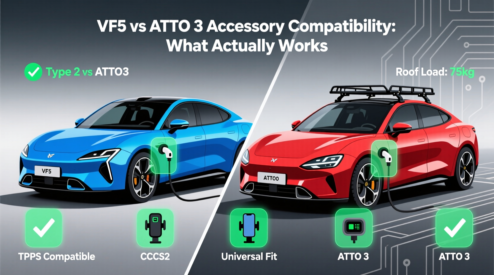 vf5 vs atto3 accessory compatibility