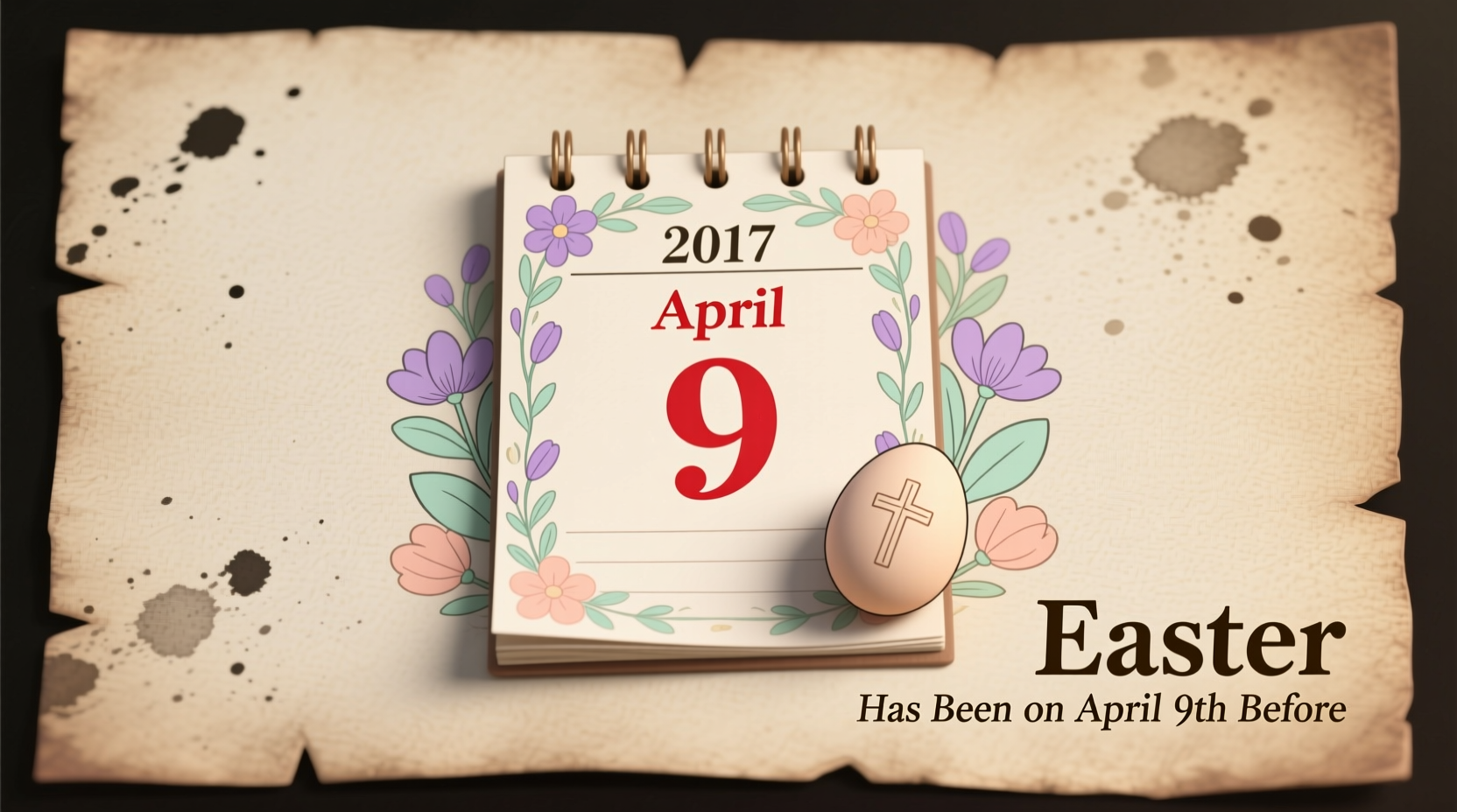 has easter ever been on april 9th