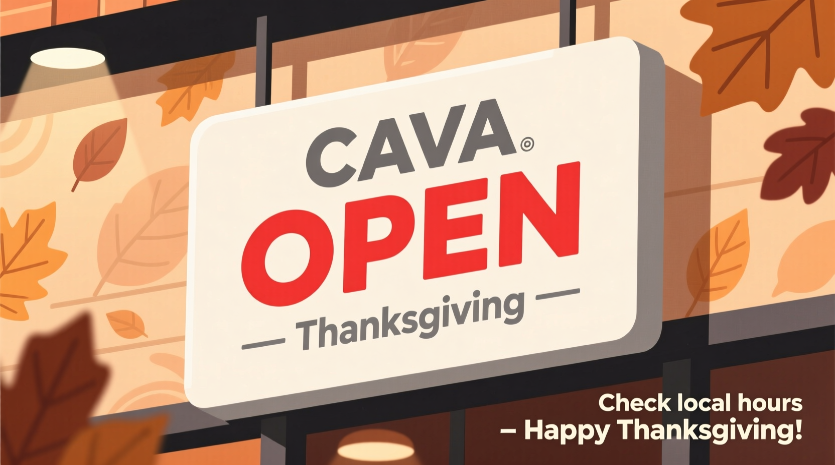 is cava open on thanksgiving