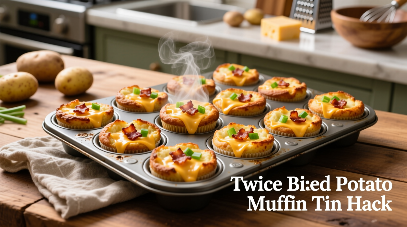 twice baked potato muffin tin hack