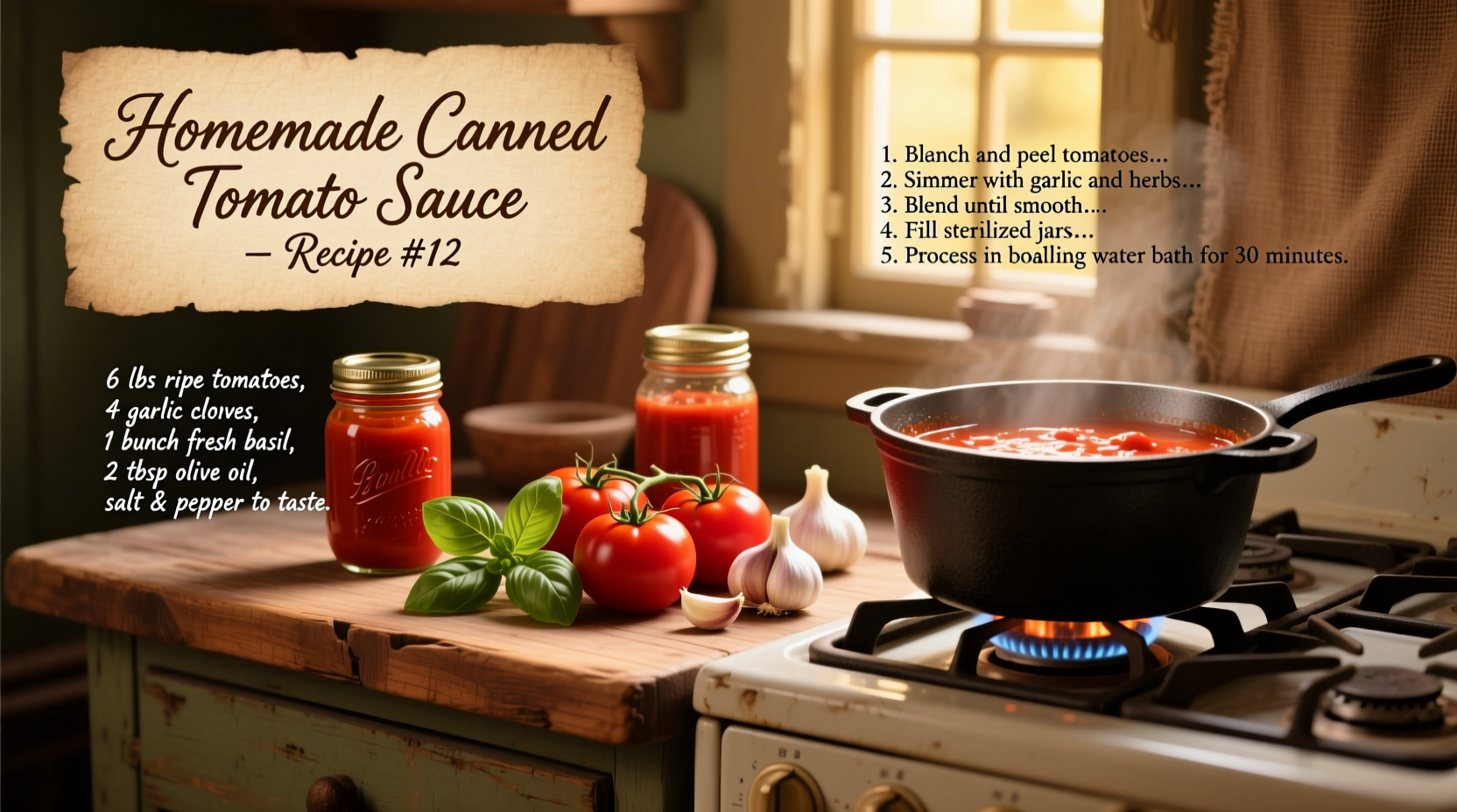 Safe Canning Tomato Sauce Recipe: Step-by-Step Guide