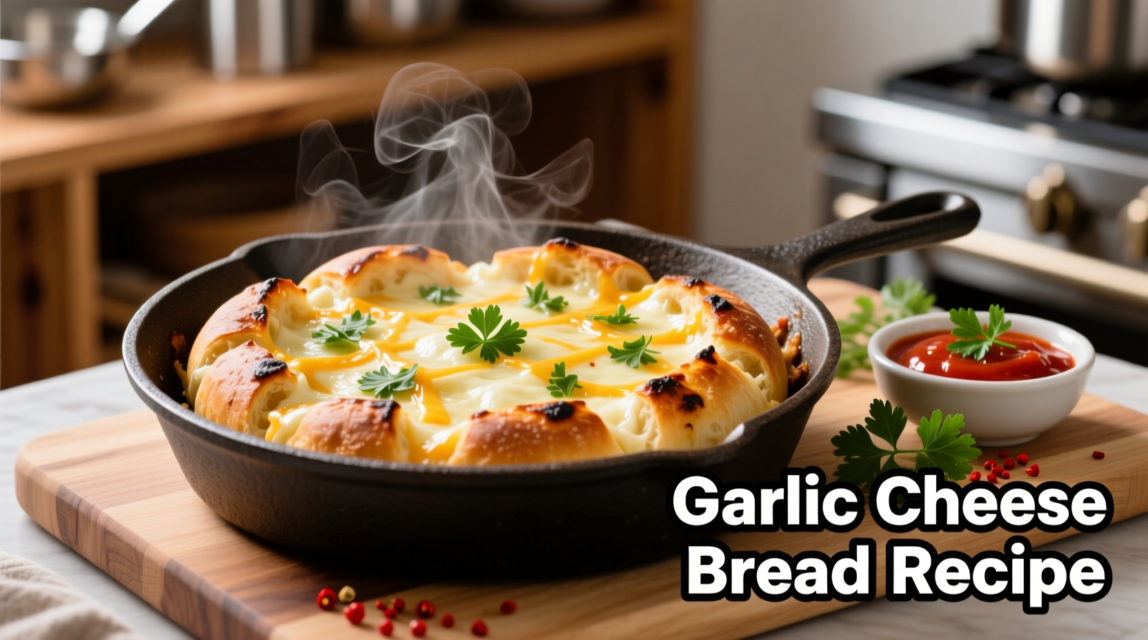 Perfect Garlic Cheese Bread Recipe in 25 Minutes