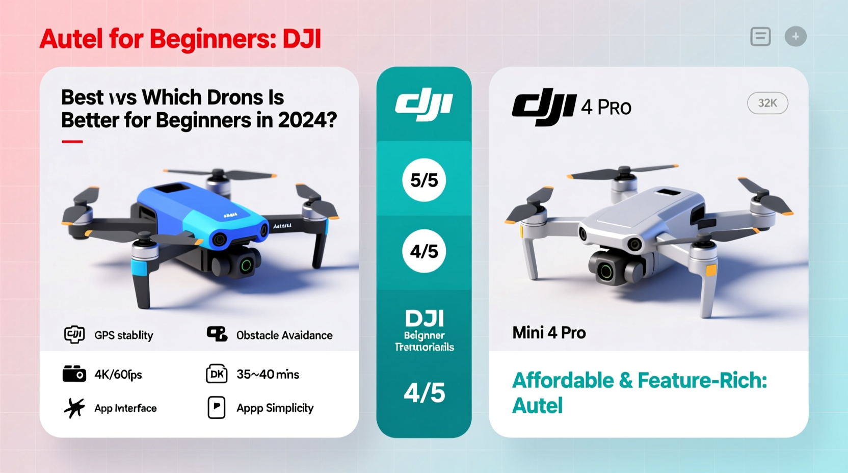 autel vs dji which drone company is actually better for beginners in 2024